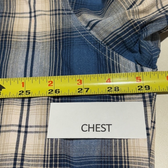 VTG Wrangler Mens Western Long Sleeve Snap Shirt XXL Cowboy Country Rodeo Flaws - Picture 8 of 12